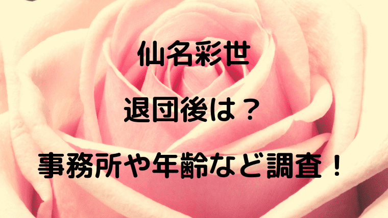 仙名彩世の退団後は 事務所や年齢など調査 Kayo Days 福岡住み主婦 かよの子育てお役立ちメモブログ